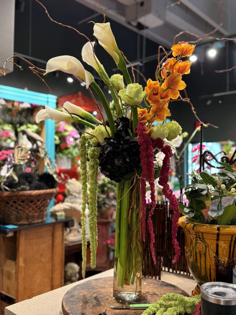 Beautiful floral arrangement centerpiece from From Roehm with Love in Delray Beach